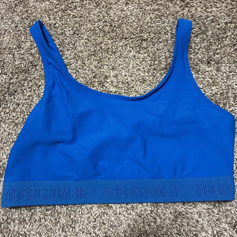 Abercrombie Kids Blue Sports Bra/Swim Top Size Girls 15/16